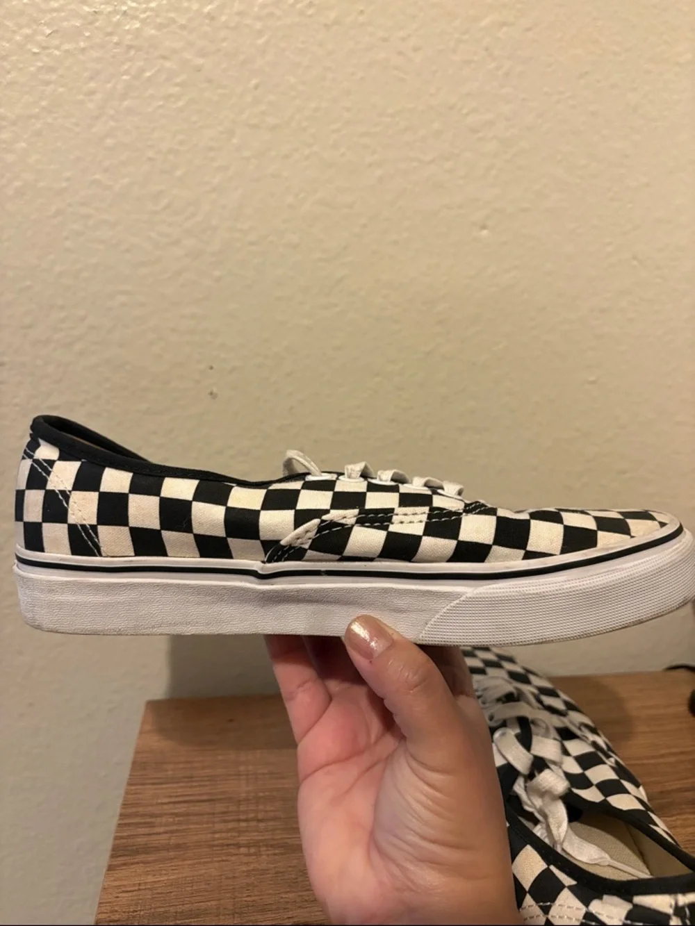 Vans Checkerboard Low-Top Sneakers - Black & White Size Women’s 8.5 - Picture 8 of 10